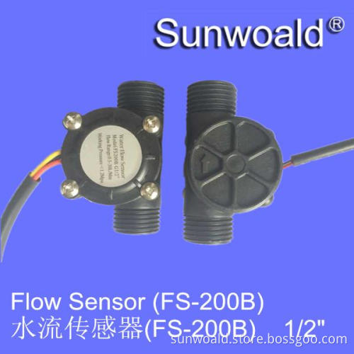 G1/2" mini Plastic Water hall Sensor water flow meter sensor